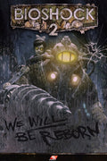 Bioshock 2 Little Sister and Big Daddy Decorative Painting (paper and canvas) art poster printing print