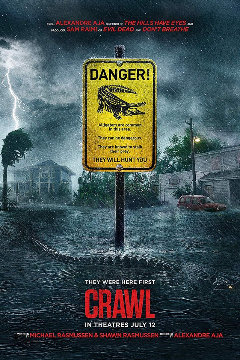 Crawl Movie Alligator Horror Flood Decorative Painting (paper and canvas) art poster printing print