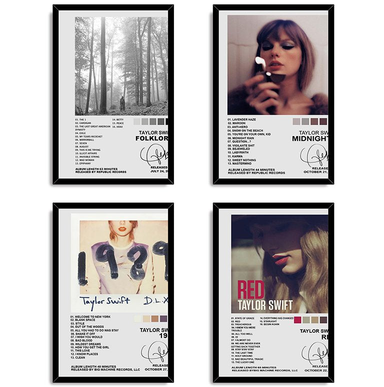 Taylor Swift Albums Decorative Painting (paper and canvas) art poster printing print