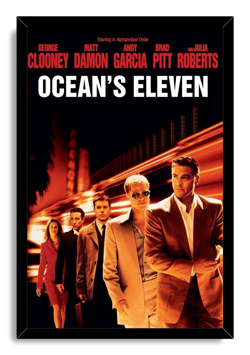 Ocean's Eleven Movie Poster Decorative Painting (paper and canvas) art poster printing print