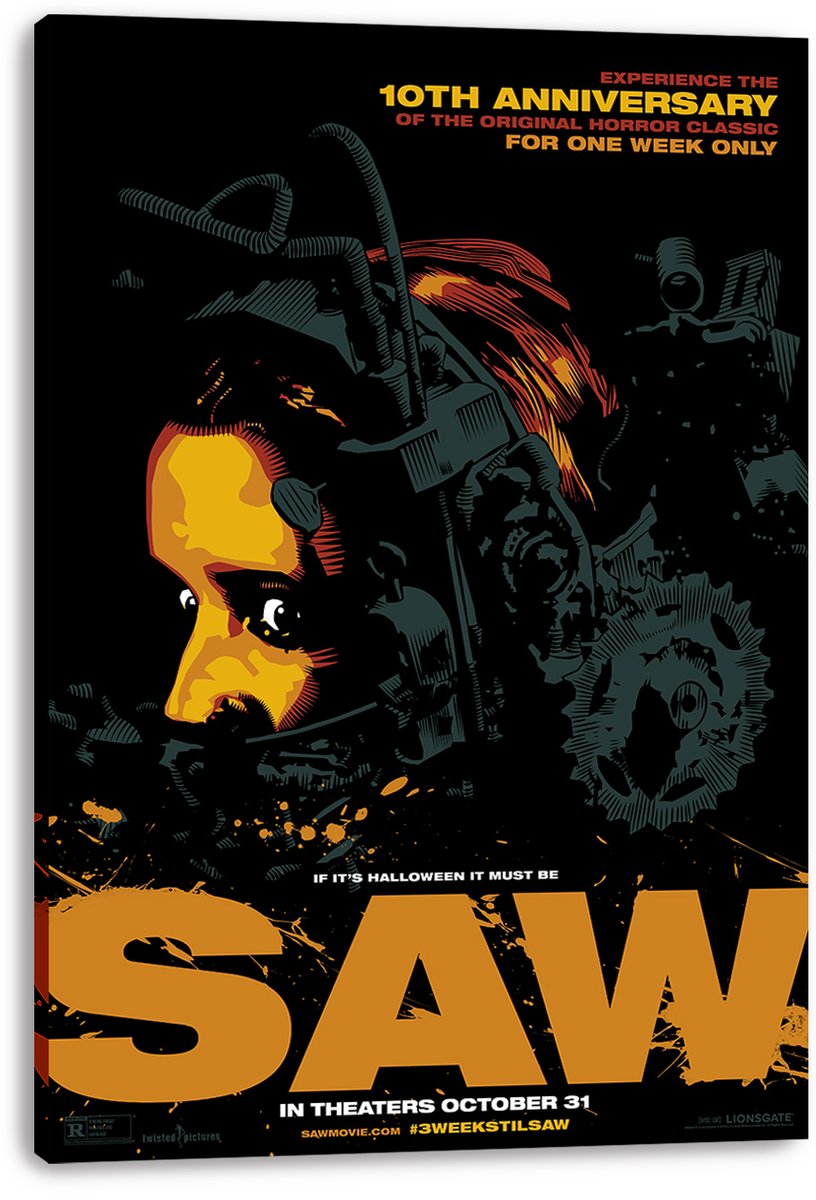 Saw Movie Horror Film Decorative Painting (paper and canvas) art poster printing print