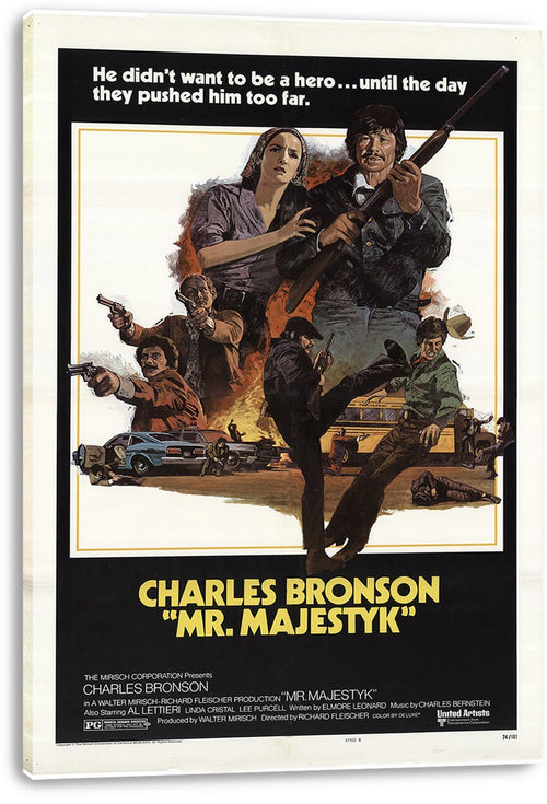Charles Bronson Mr. Majestyk Movie Poster Decorative Painting (paper and canvas) art poster printing print