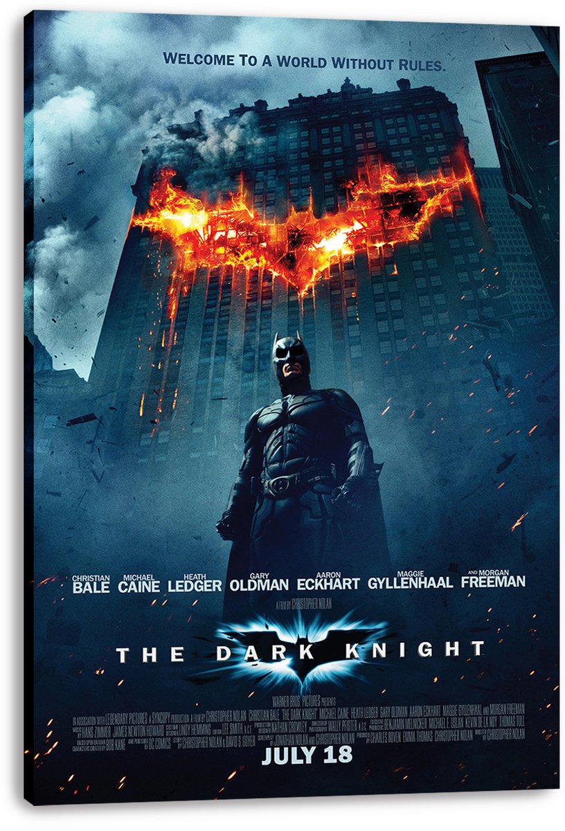 Batman The Dark Knight Decorative Painting (paper and canvas) art poster printing print