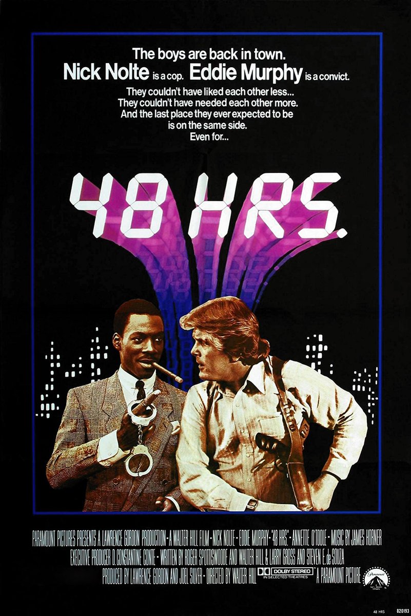 48 Hrs. Movie Poster Nick Nolte Eddie Murphy Decorative Painting (paper and canvas) art poster printing print