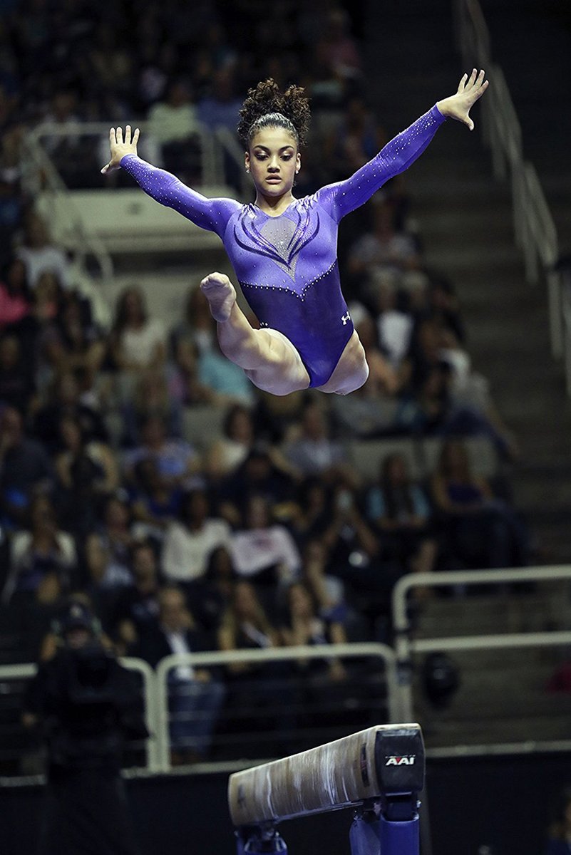 Gymnast Mid-Air Balance Beam Decorative Painting (paper and canvas) art poster printing print