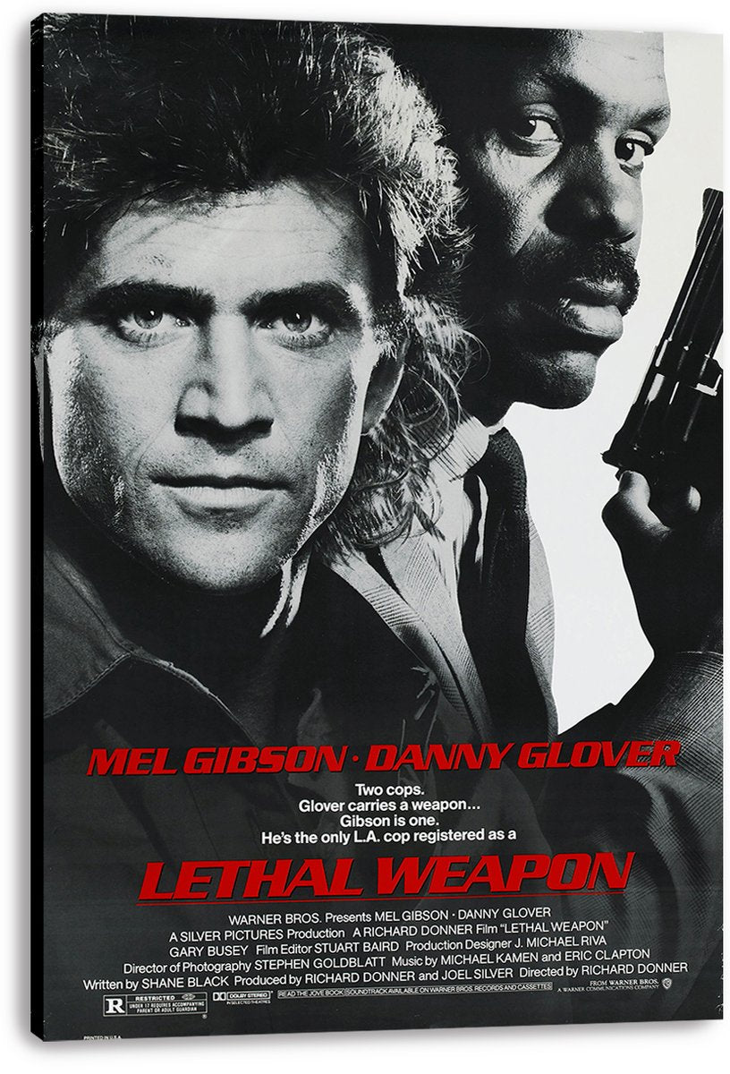 Lethal Weapon Mel Gibson Danny Glover Decorative Painting (paper and canvas) art poster printing print