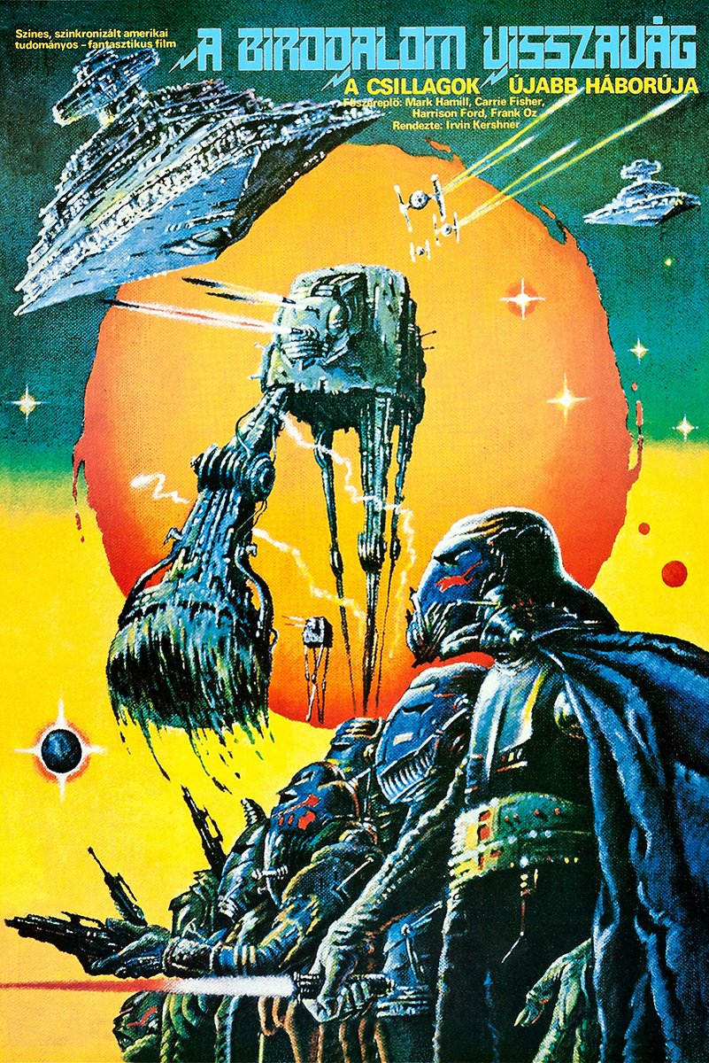 Star Wars The Empire Strikes Back Darth Vader & AT-AT Decorative Painting (paper and canvas) art poster printing print
