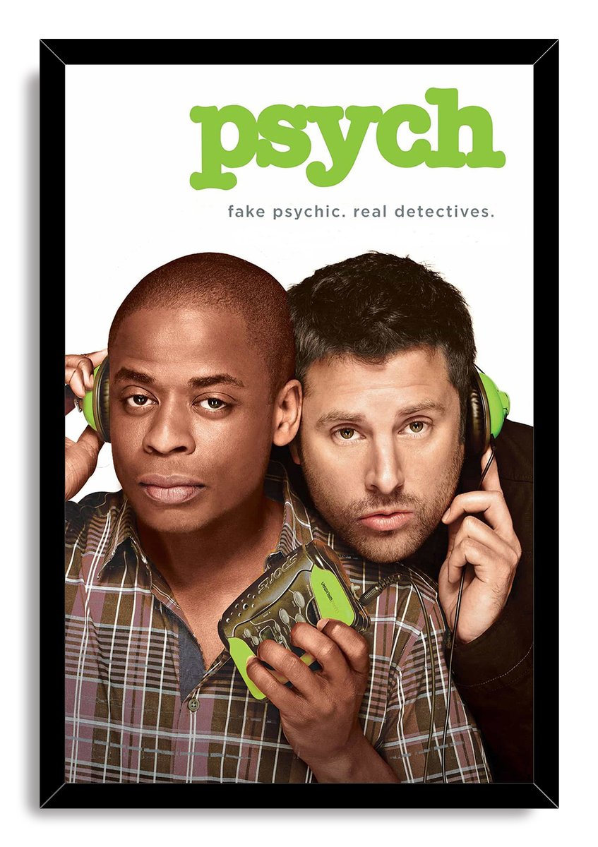 Psych TV Show Shawn and Gus Decorative Painting (paper and canvas) art poster printing print