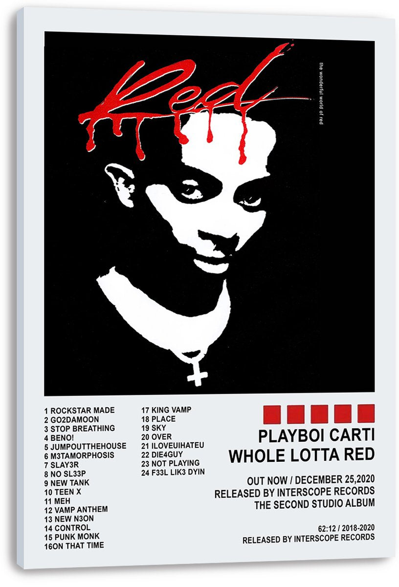 Playboi Carti Whole Lotta Red Album Cover Decorative Painting (paper and canvas) art poster printing print
