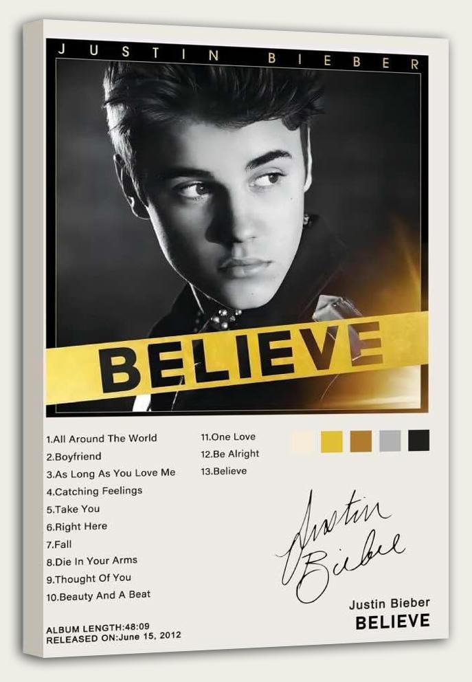RXlinquial Believe Albums Poster Justins Posters Music (Paper and Canvas) Art Poster Printing Print