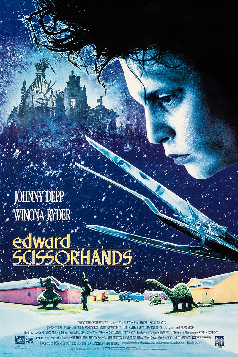 Edward Scissorhands Decorative Painting (paper and canvas) art poster printing print