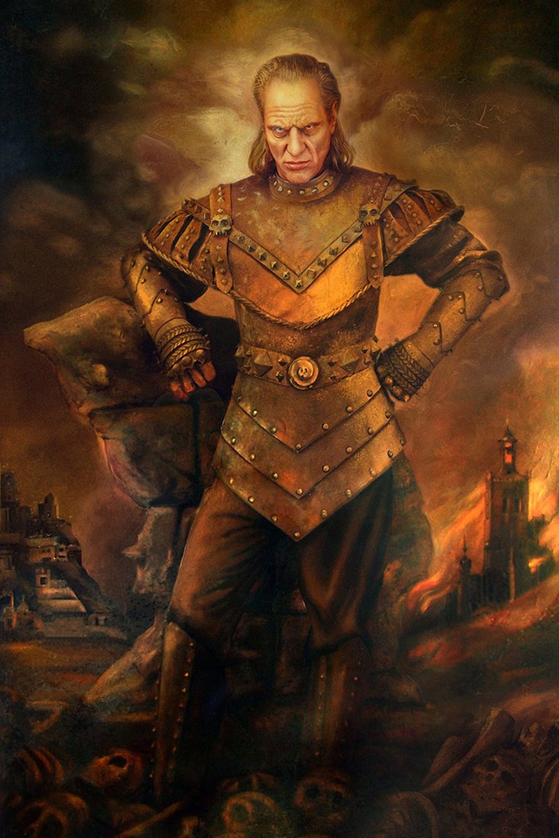 Willem Dafoe Fantasy Warrior Decorative Painting (paper and canvas) art poster printing print