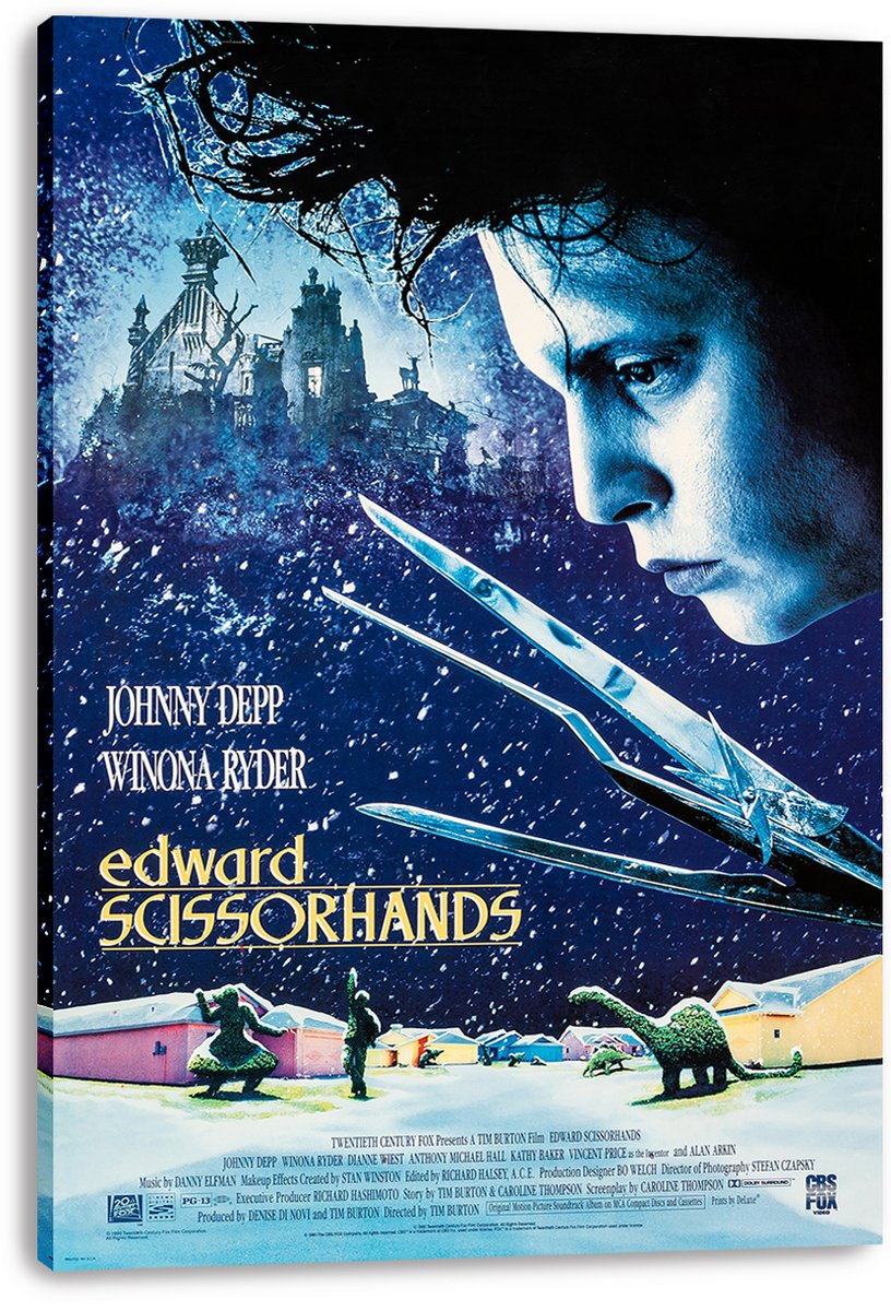 Edward Scissorhands Decorative Painting (paper and canvas) art poster printing print