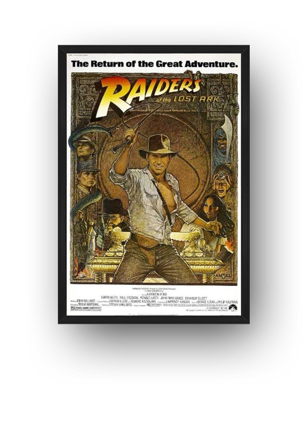 Raiders of The Lost Ark Movie (Paper and Canvas) Art Poster Printing Print