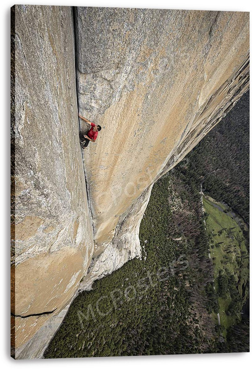 Solo Rock Climber Decorative Painting (paper and canvas) art poster printing print