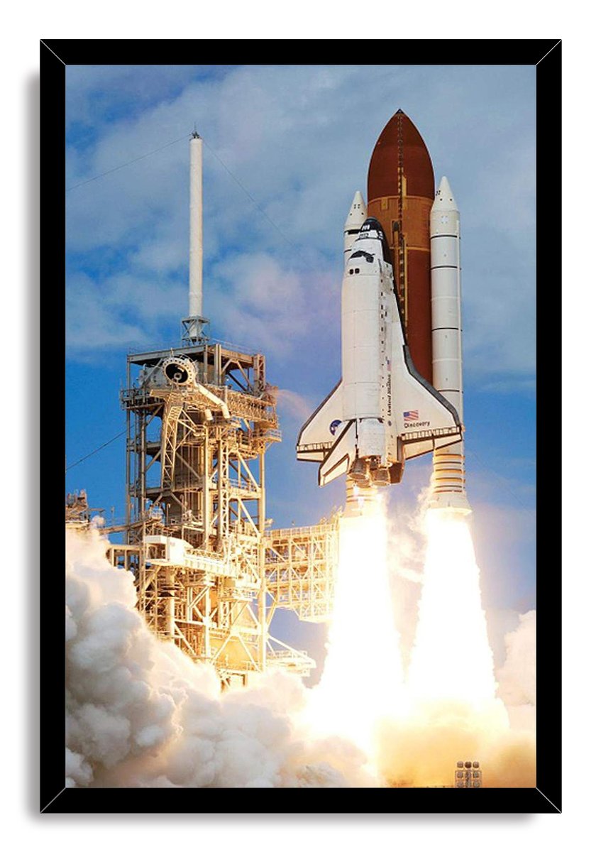 Space Shuttle Discovery Launch Decorative Painting (paper and canvas) art poster printing print