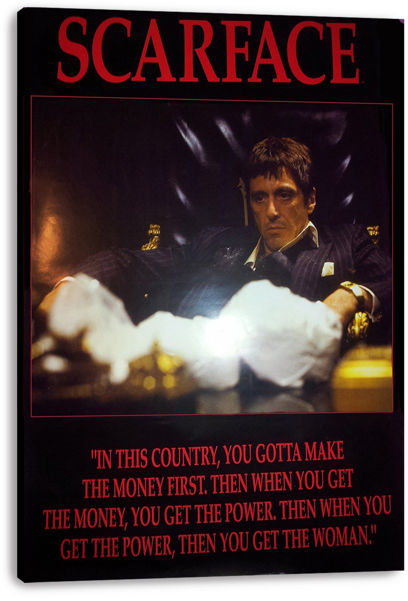 Scarface Tony Montana Al Pacino Movie Decorative Painting (paper and canvas) art poster printing print