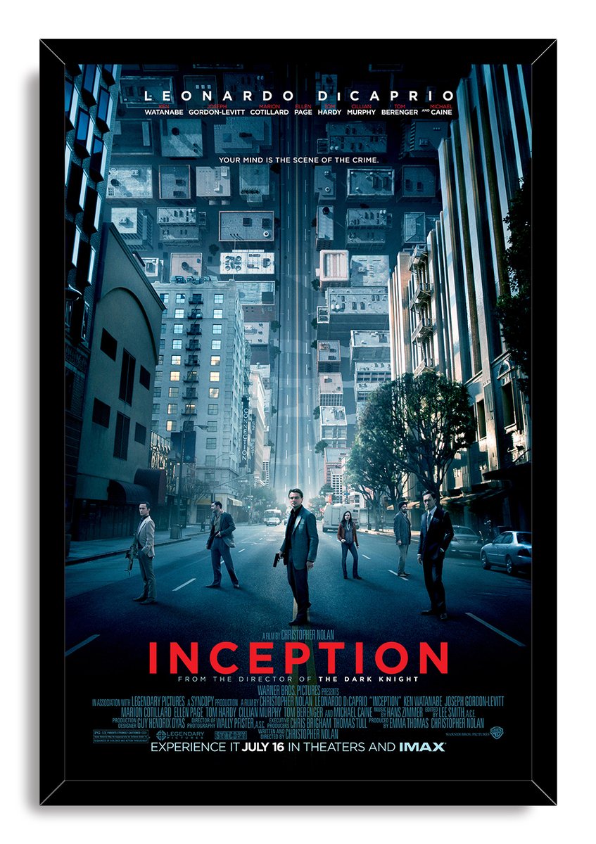 Inception Movie Poster Decorative Painting (paper and canvas) art poster printing print