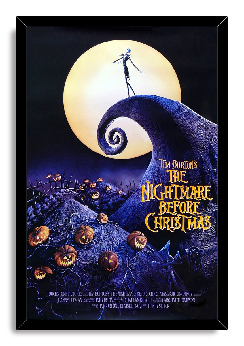 Tim Burton's The Nightmare Before Christmas Decorative Painting (paper and canvas) art poster printing print