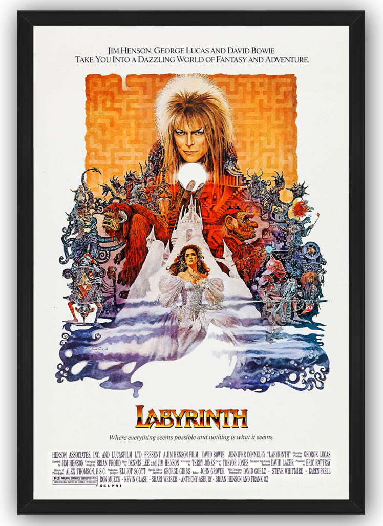 Labyrinth Movie (paper and canvas) art poster printing print