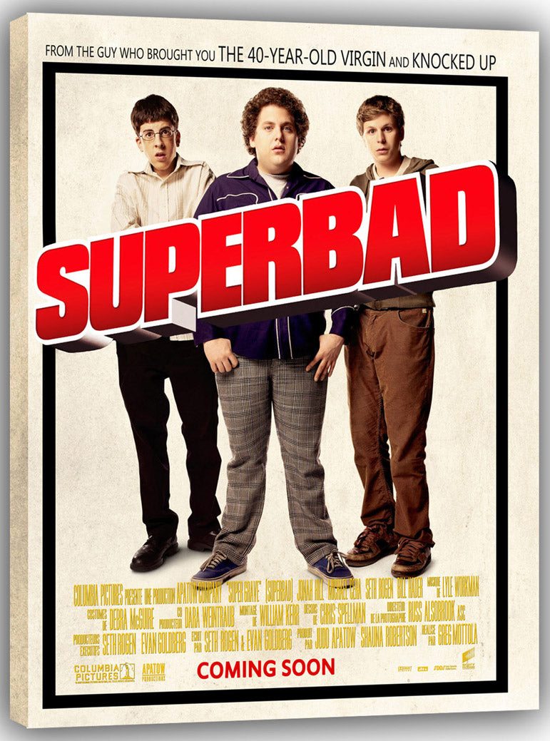 Superbad Movies(paper and canvas) art poster printing print
