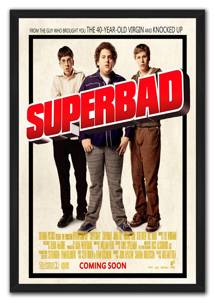 Superbad Movies(paper and canvas) art poster printing print