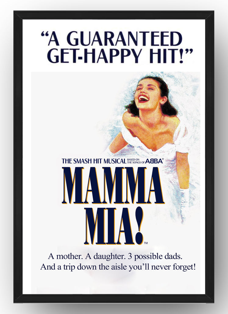 Mamma Mia Poster Broadway Theater Play (Paper and Canvas) Art Poster Printing Print