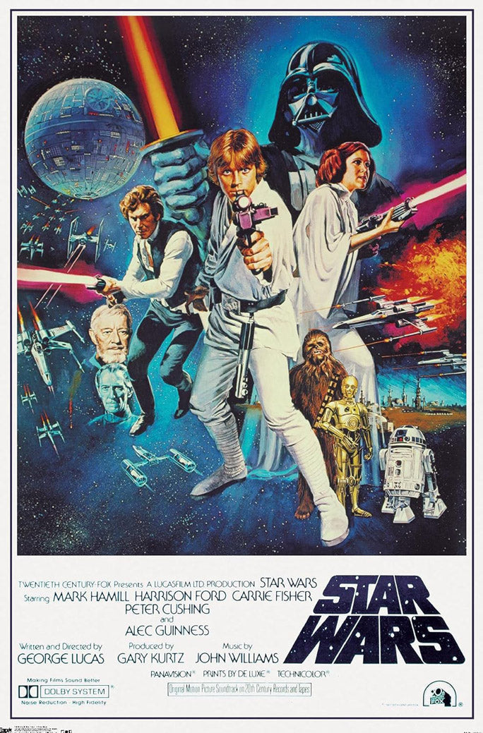 Star Wars IV Movie (Paper and Canvas) Art Poster Printing Print