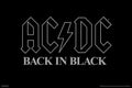 AC/DC Back in Black Music (Paper and Canvas) Art Poster Printing Print