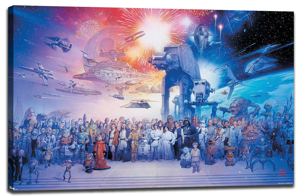 Star Wars: Saga - Galaxy Wall Movie (Paper and Canvas) Art Poster Printing Print