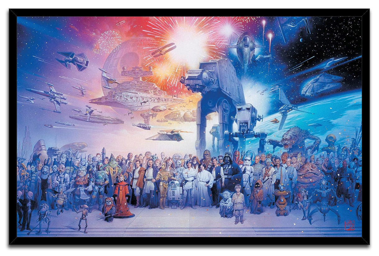 Star Wars: Saga - Galaxy Wall Movie (Paper and Canvas) Art Poster Printing Print