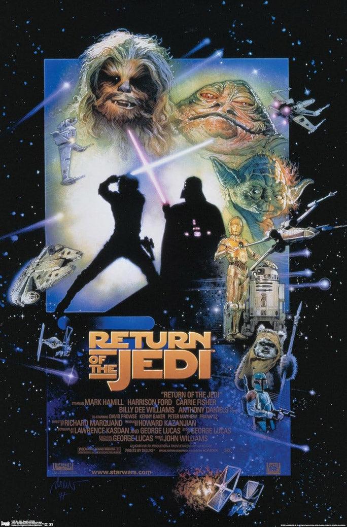 Star Wars: Return of The Jedi Movie (Paper and Canvas) Art Poster Printing Print