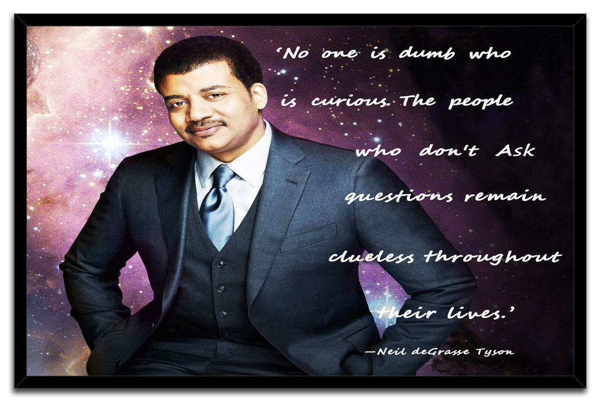 Neil de Grasse Tyson astrophysicist author and science communicator Poster (paper and canvas) art poster printing print