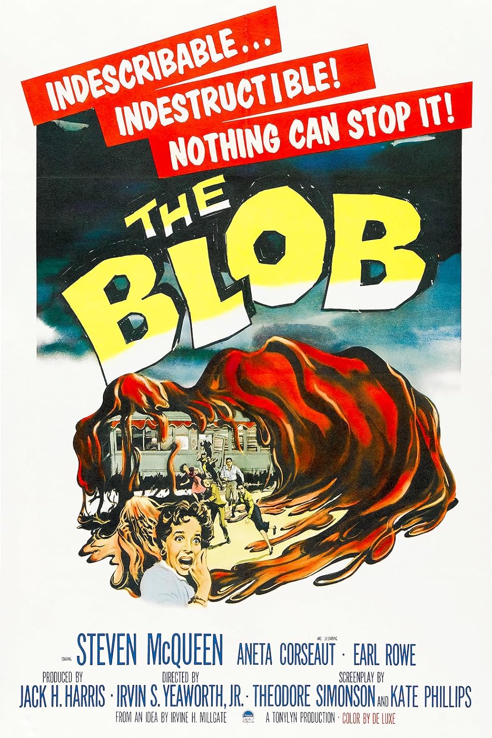 Vintage Science Fiction Horror Movie Poster (paper and canvas) art poster printing print