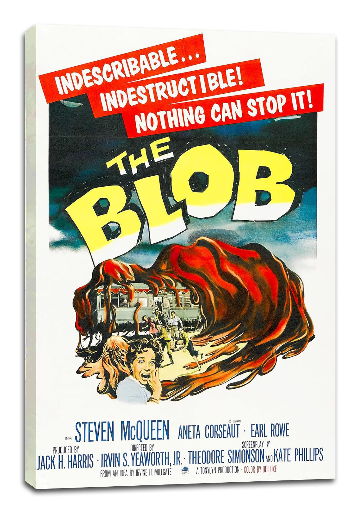 Vintage Science Fiction Horror Movie Poster (paper and canvas) art poster printing print