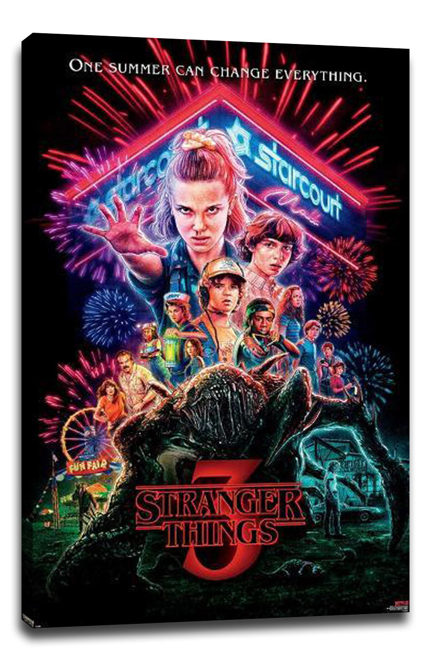 Stranger Things: Season 3 Movie (Paper and Canvas) Art Poster Printing Print