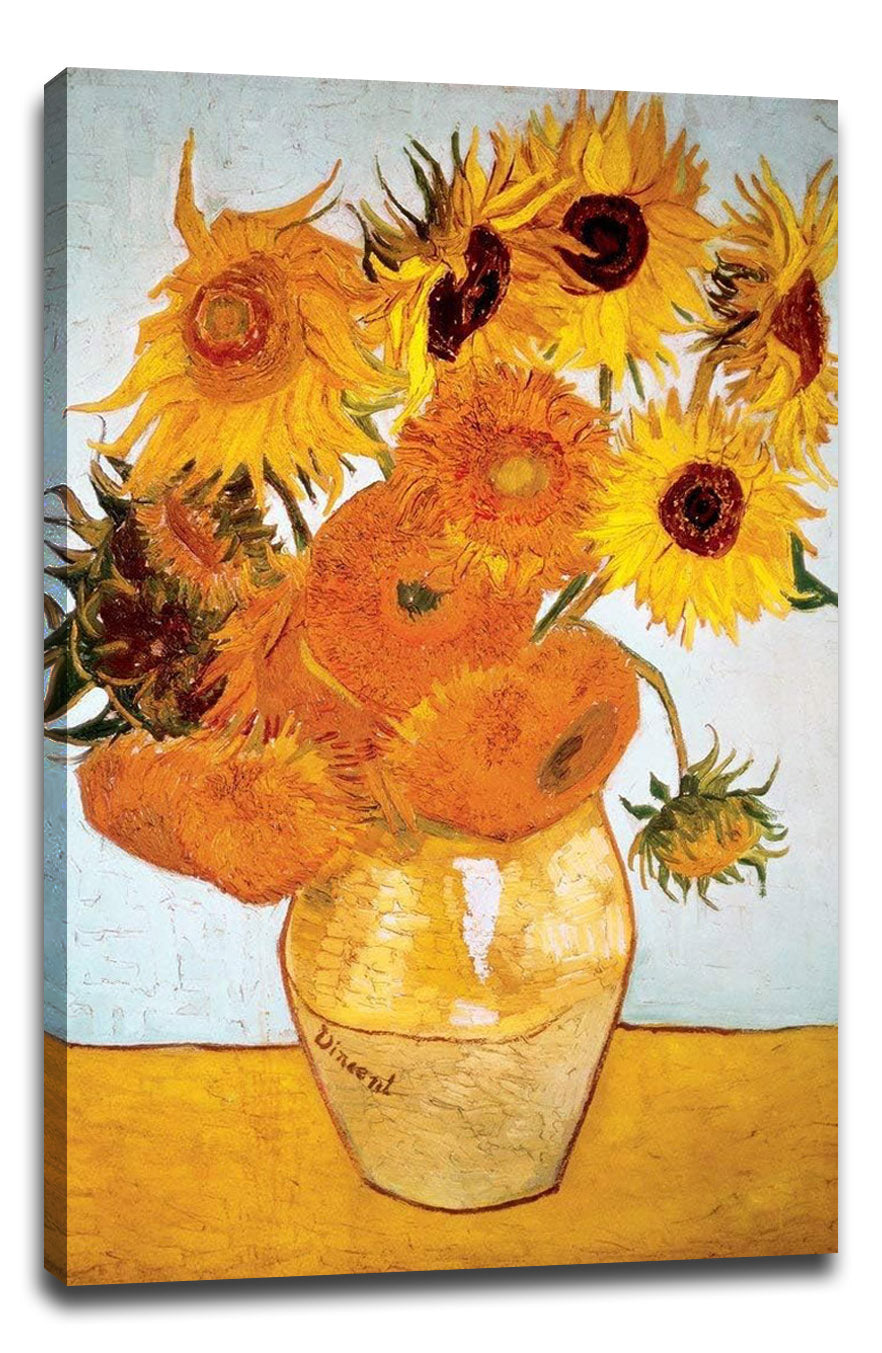 Sunflowers 1888 by Vincent Van Gogh Decoration (Paper and Canvas) Art Poster Printing Print