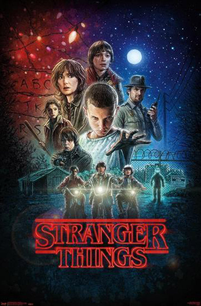 Stranger Things - One Sheet Wall Movie (Paper and Canvas) Art Poster Printing Print
