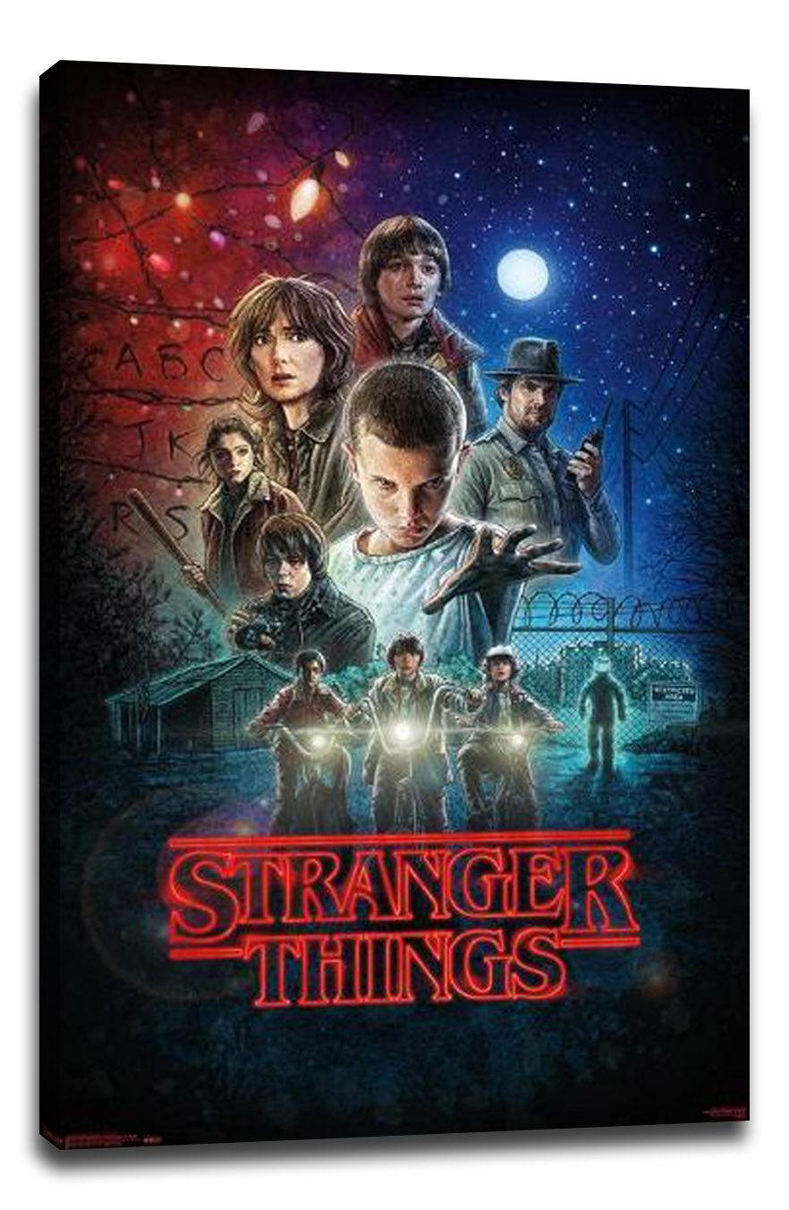 Stranger Things - One Sheet Wall Movie (Paper and Canvas) Art Poster Printing Print