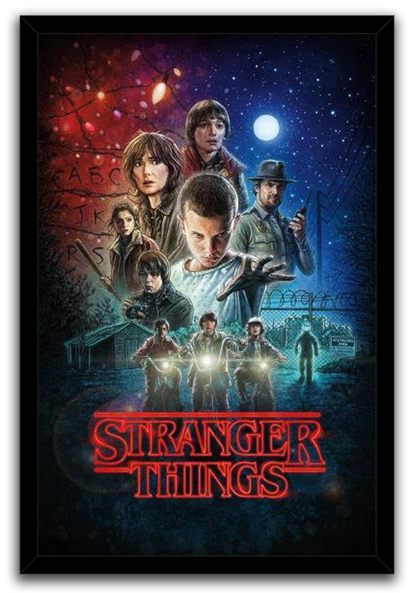 Stranger Things - One Sheet Wall Movie (Paper and Canvas) Art Poster Printing Print