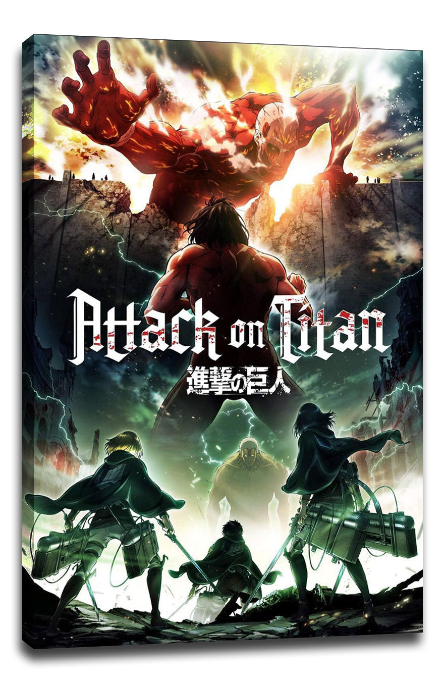 Shingeki no Kyojin Attack on Titan Anime (Paper and Canvas) Art Poster Printing Print B004008U2Q