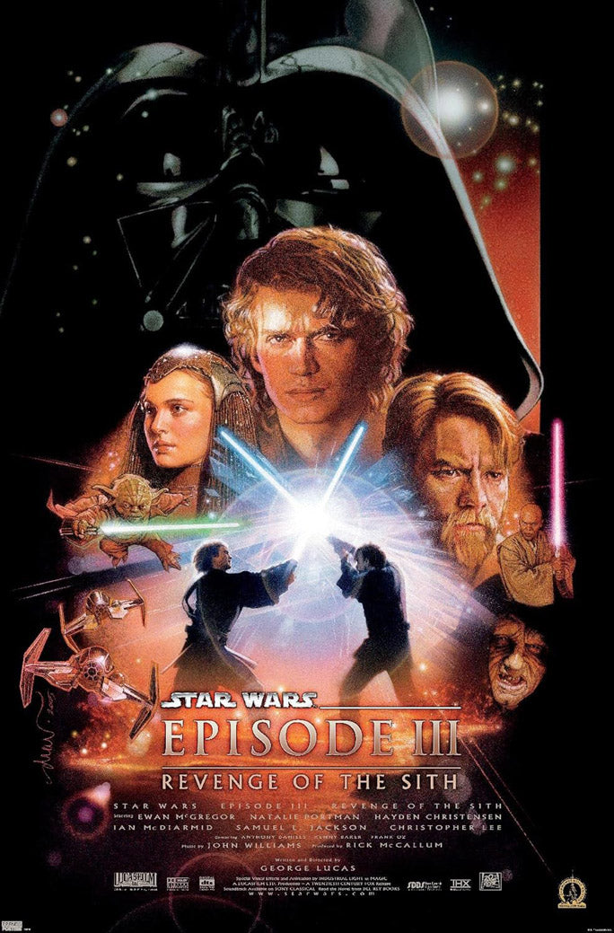 Star Wars: Revenge of the Sith - One Sheet Wall Movie (Paper and Canvas) Art Poster Printing Print