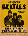 The Beatles 1966 Shea Stadium NYC Concert Music (Paper and Canvas) Art Poster Printing Print