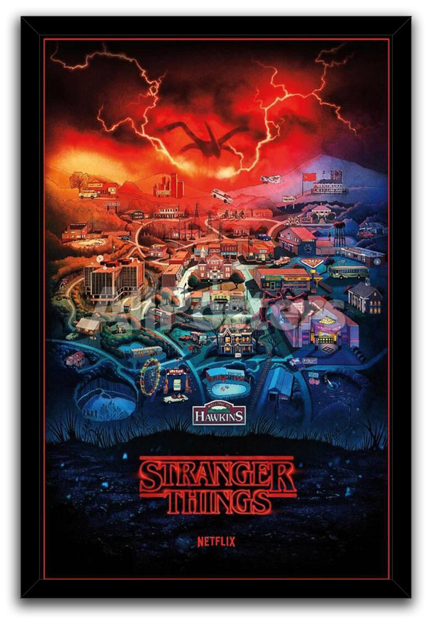 Stranger Things: Season 4 TV Series (Paper and Canvas) Art Poster Printing Print