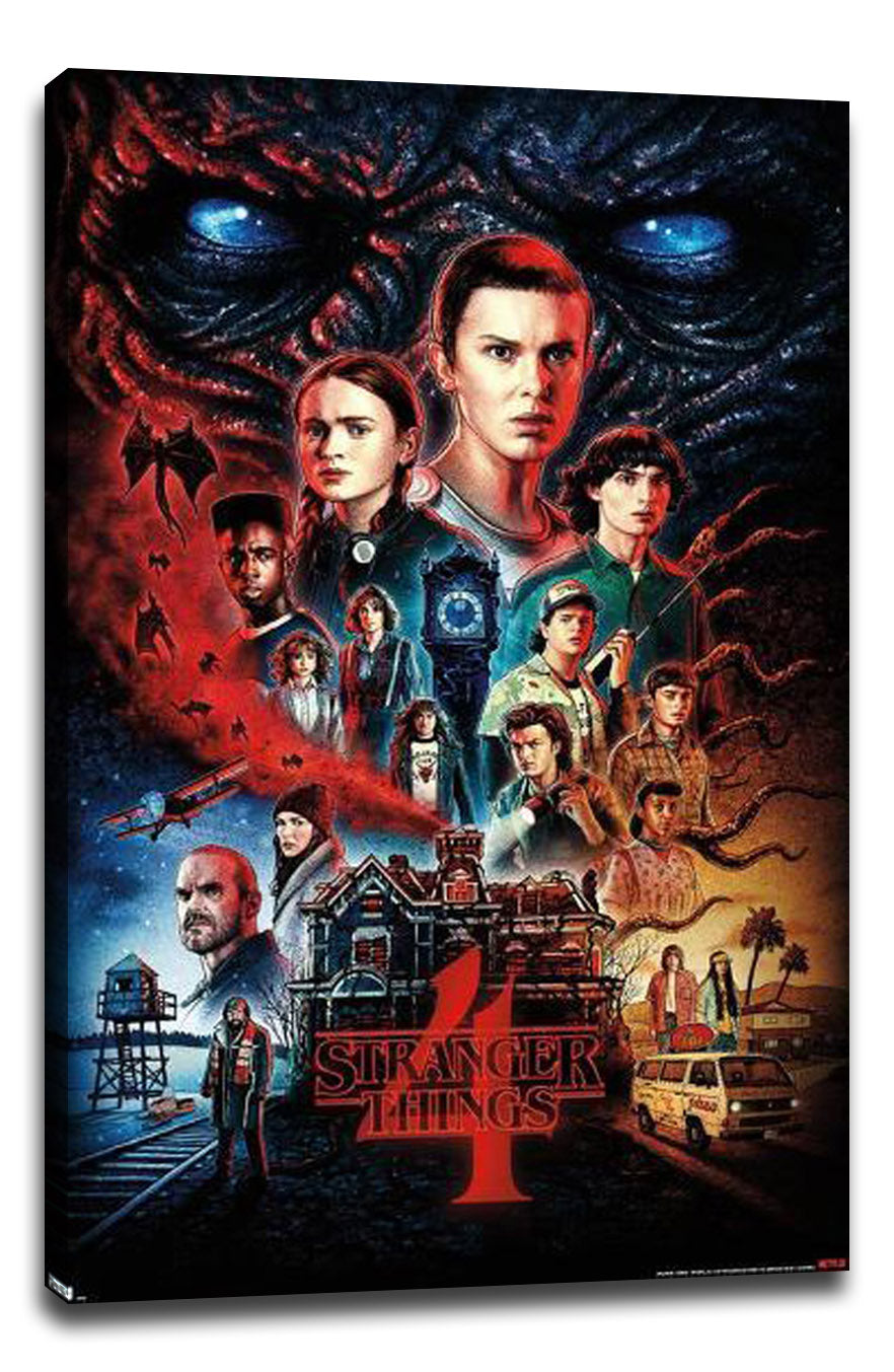 Stranger Things: Season 4 TV Series (Paper and Canvas) Art Poster Printing Print