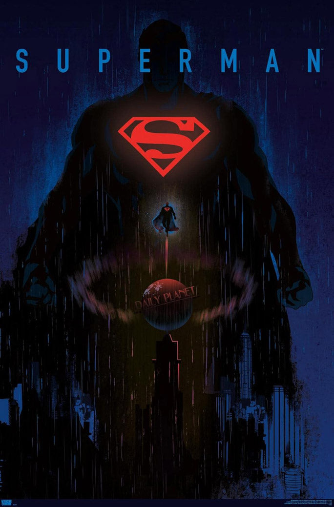 DC Comics: Dark Artistic - Superman Wall Comics (Paper and Canvas) Art Poster Printing Print