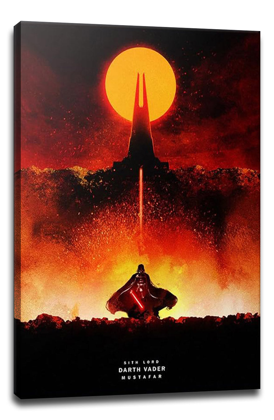 Star Wars - Sith Lords - Darth Vader - Mustafar Jedi Knight Anakin Skywalker Movie (Paper and Canvas) Art Poster Printing Print