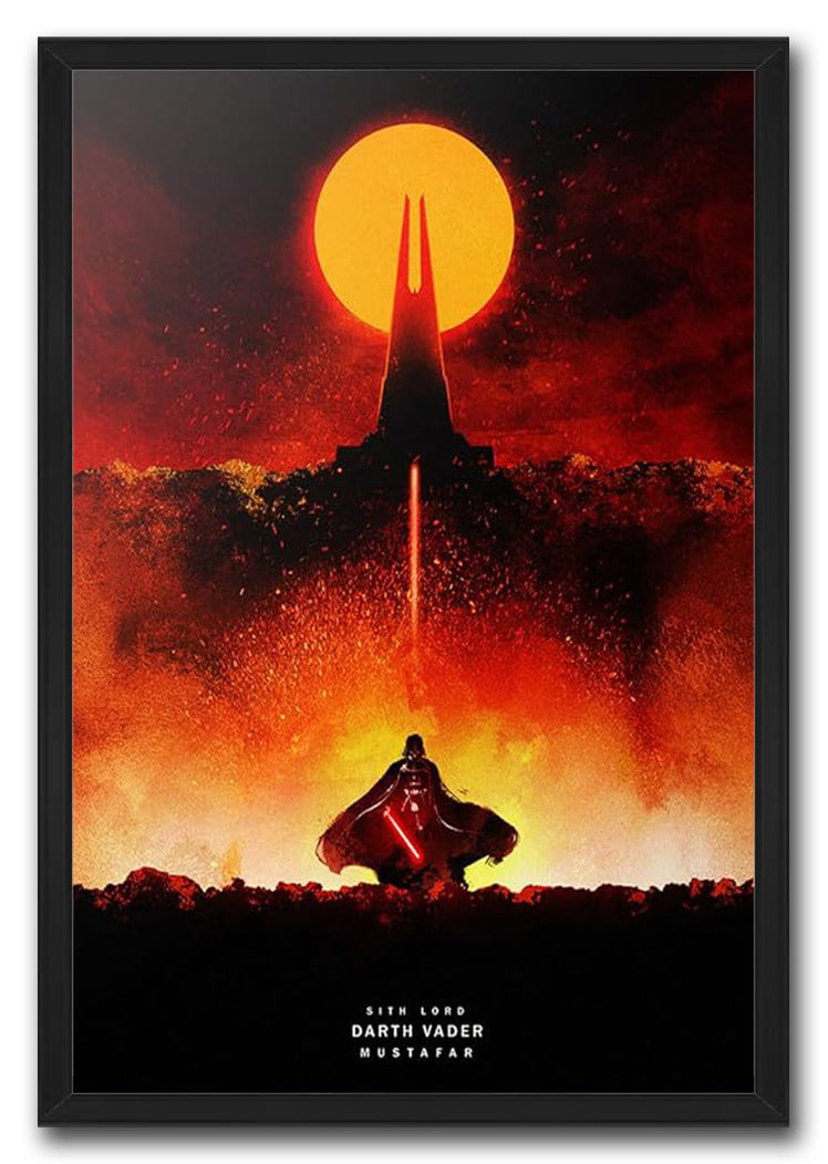 Star Wars - Sith Lords - Darth Vader - Mustafar Jedi Knight Anakin Skywalker Movie (Paper and Canvas) Art Poster Printing Print