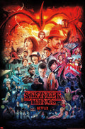 Stranger Things - Three Seasons One Sheet Wall Movie (Paper and Canvas) Art Poster Printing Print