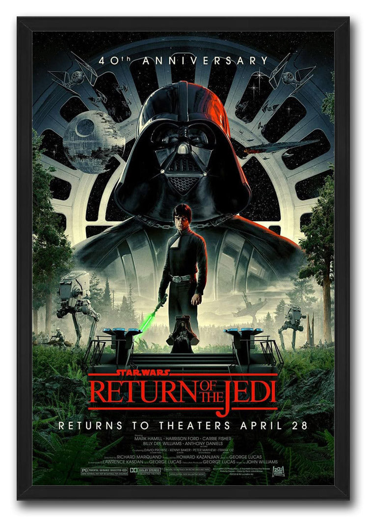 Return of The Jedi 40th Anniversary Poster 80’s Classic Movie (Paper and Canvas) Art Poster Printing Print